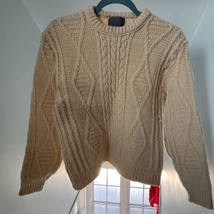 100% Wool Vintage Cableknit Sweater